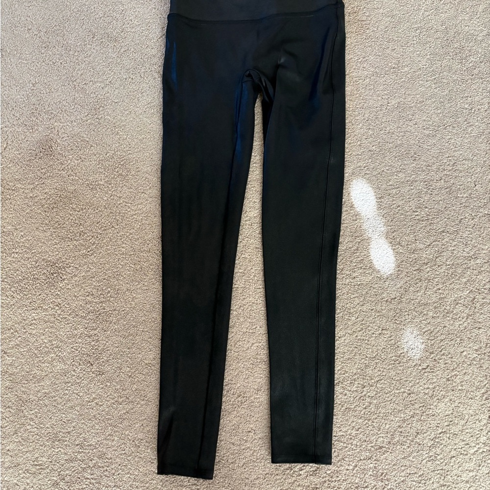 SPANX  Faux leather Black Leggings